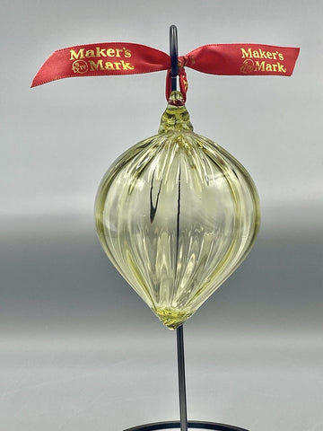 Ribbed Glass Ornament