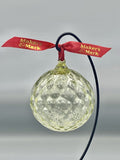 Textured Round Glass Ornament